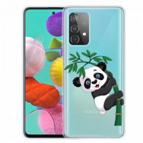 Cover Samsung Galaxy A52 4G / A52 5G / A52s 5G Panda På Bambus