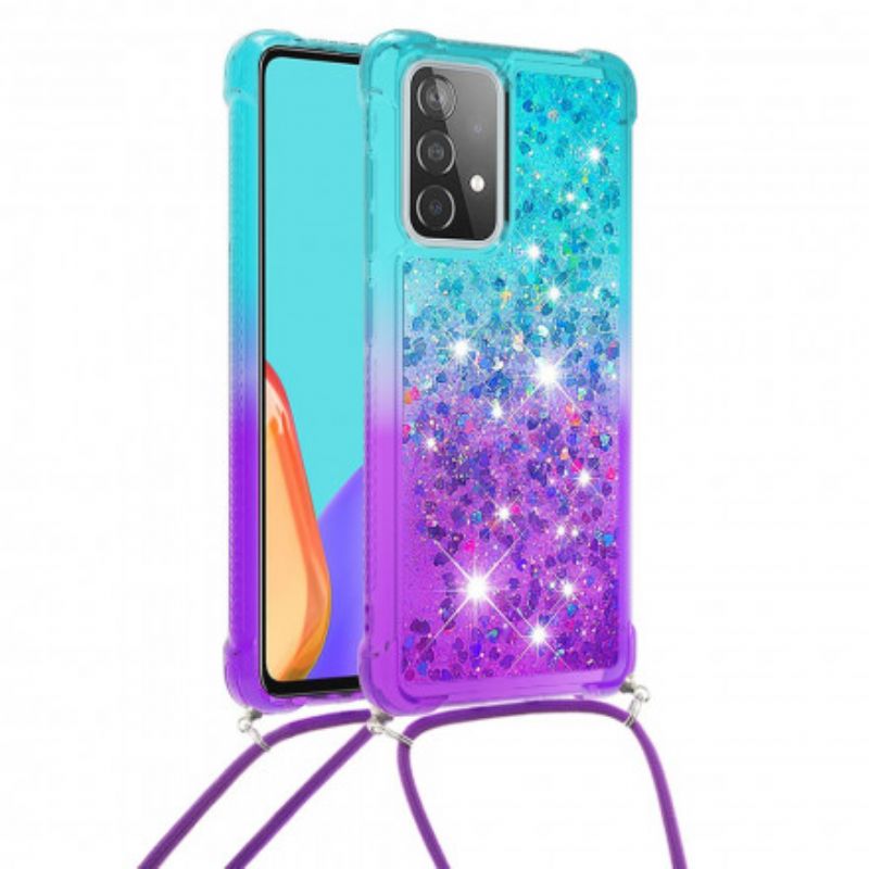 Cover Samsung Galaxy A52 4G / A52 5G / A52s 5G Siliconeglitter Og Ledning