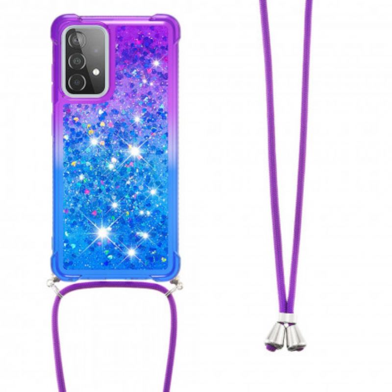 Cover Samsung Galaxy A52 4G / A52 5G / A52s 5G Siliconeglitter Og Ledning