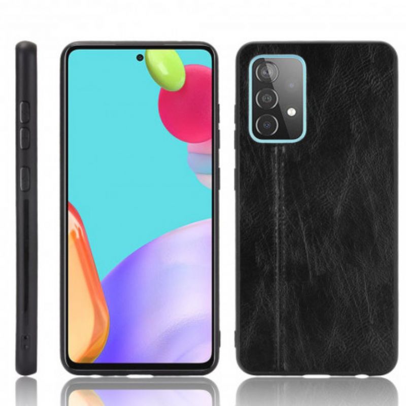 Cover Samsung Galaxy A52 4G / A52 5G / A52s 5G Søm Lædereffekt