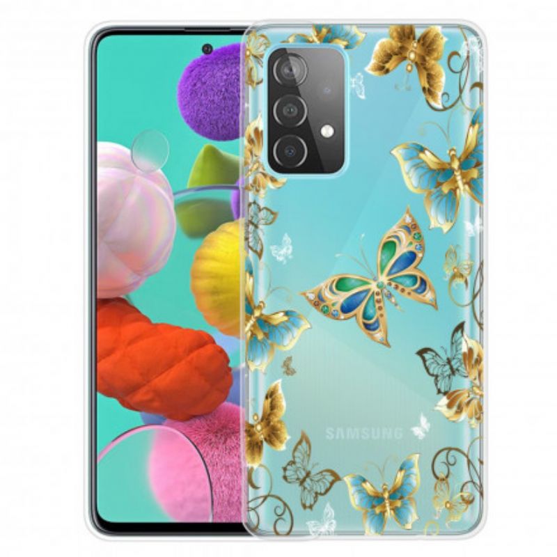 Cover Samsung Galaxy A52 4G / A52 5G / A52s 5G Sommerfugledesign