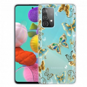 Cover Samsung Galaxy A52 4G / A52 5G / A52s 5G Sommerfugledesign