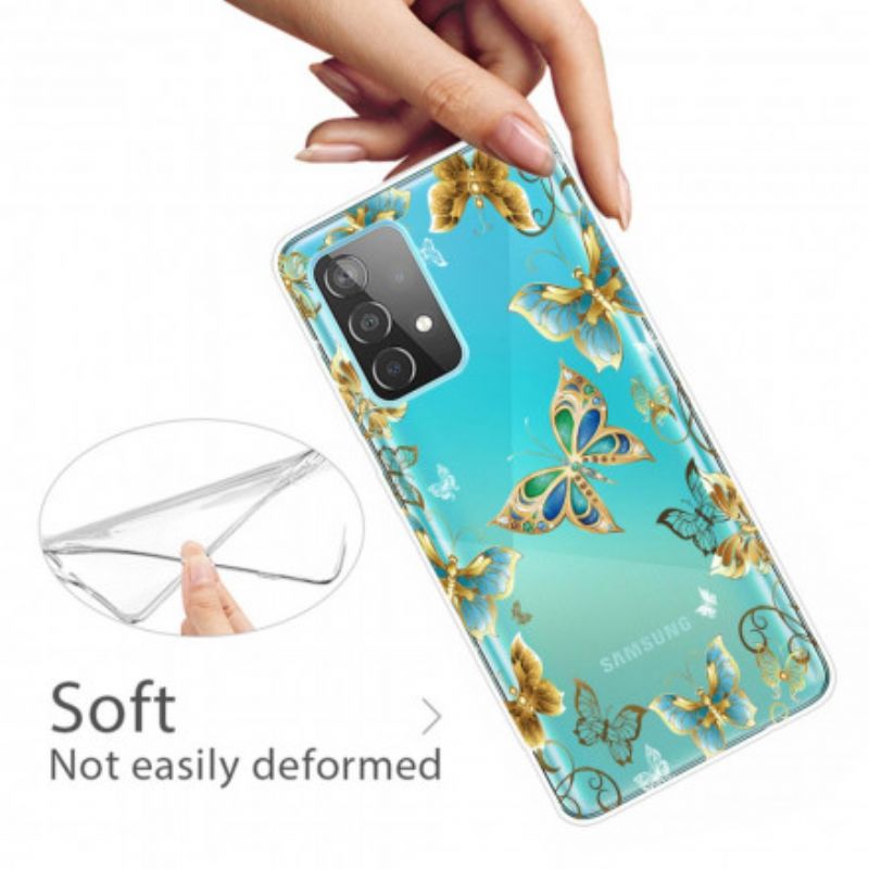 Cover Samsung Galaxy A52 4G / A52 5G / A52s 5G Sommerfugledesign