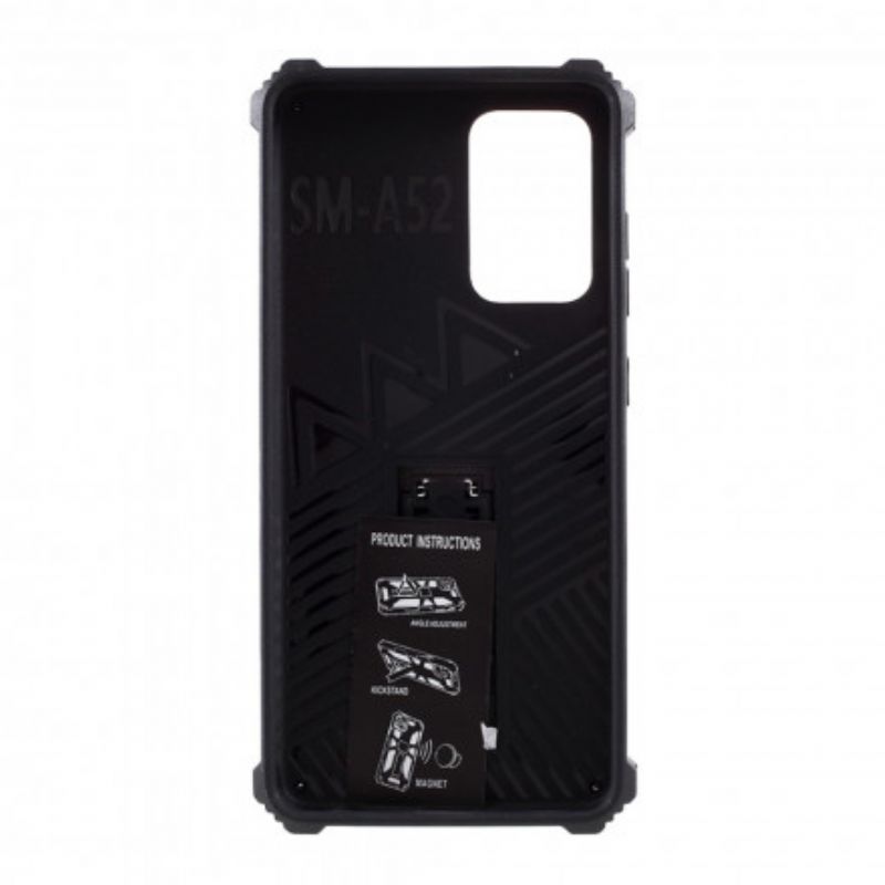 Cover Samsung Galaxy A52 4G / A52 5G / A52s 5G Tofarvet Aftagelig Støtte