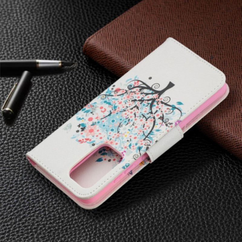 Flip Cover Samsung Galaxy A52 4G / A52 5G / A52s 5G Blomstret Træ