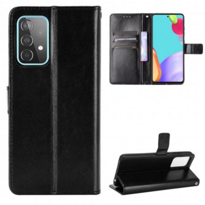 Flip Cover Samsung Galaxy A52 4G / A52 5G / A52s 5G Flashy Imiteret Læder