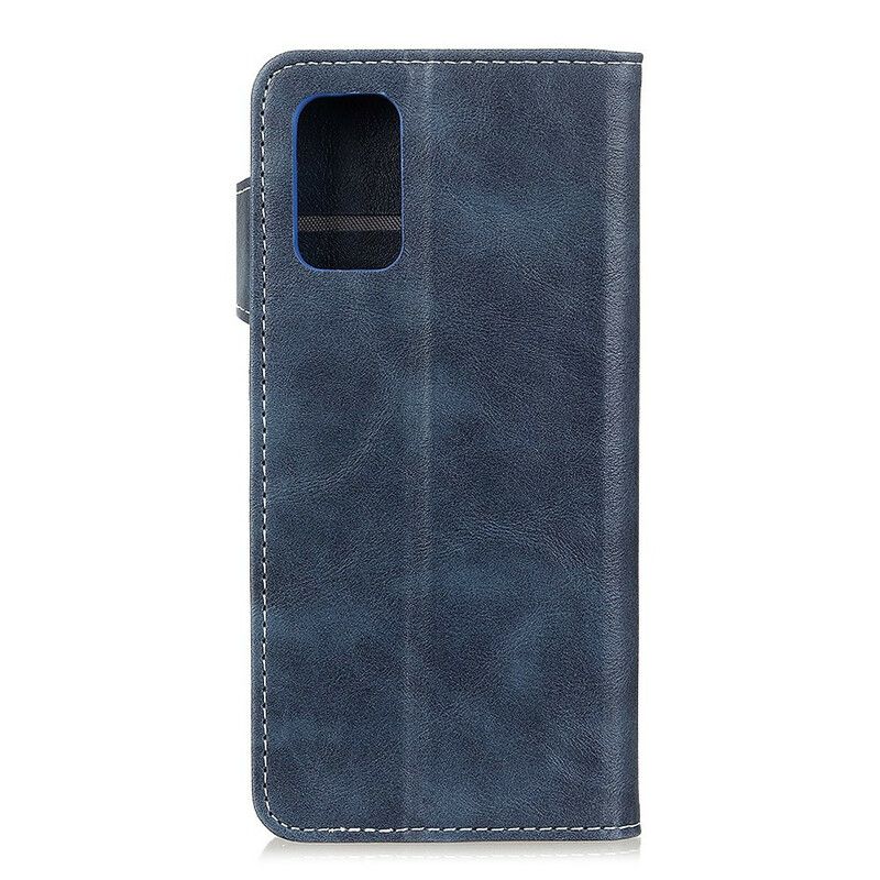 Flip Cover Samsung Galaxy A52 4G / A52 5G / A52s 5G Kunstnerisk Knap Og Sømme