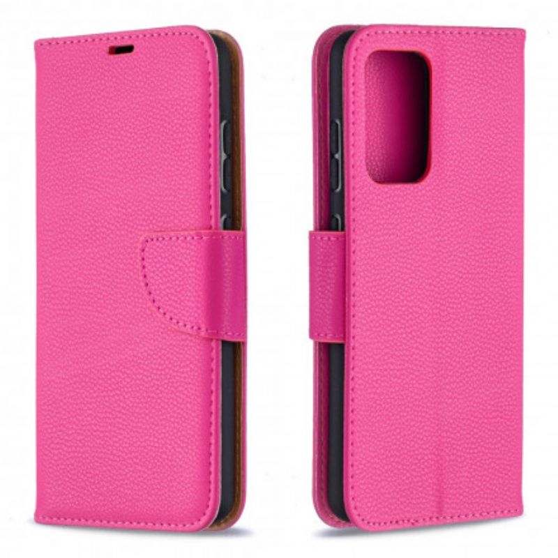 Flip Cover Samsung Galaxy A52 4G / A52 5G / A52s 5G Læder Cover Litchi Flap Skrå