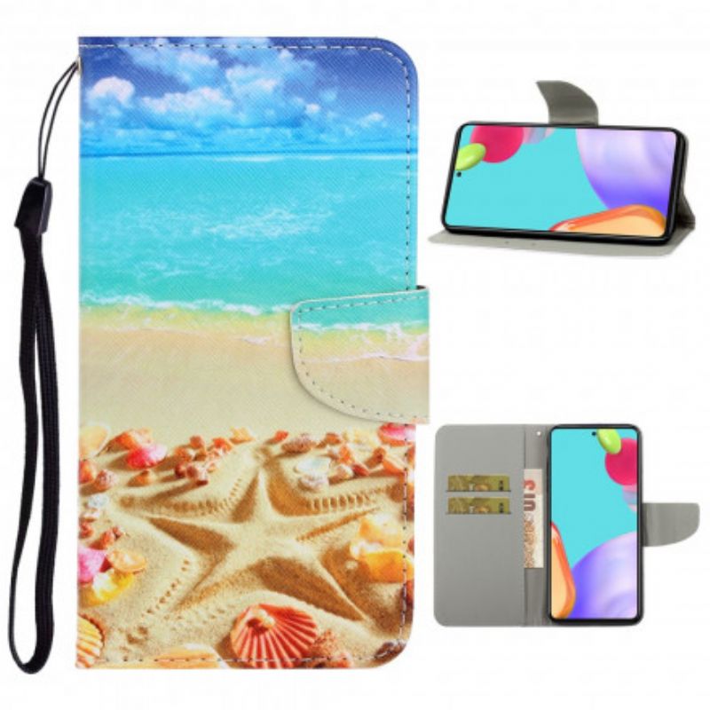 Flip Cover Samsung Galaxy A52 4G / A52 5G / A52s 5G Med Snor Thong Beach