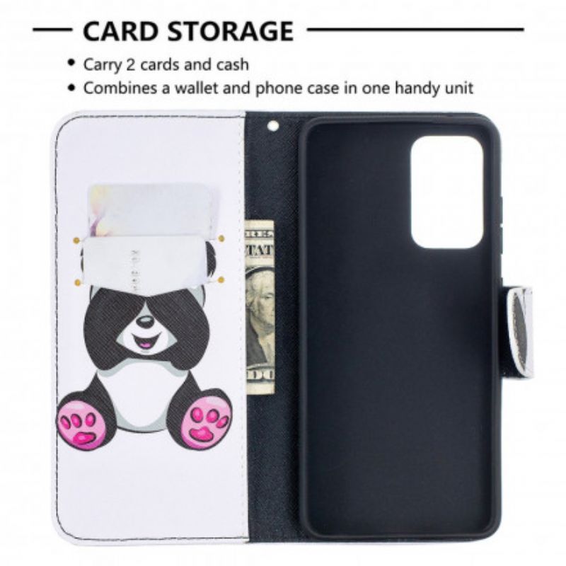 Flip Cover Samsung Galaxy A52 4G / A52 5G / A52s 5G Panda Sjov