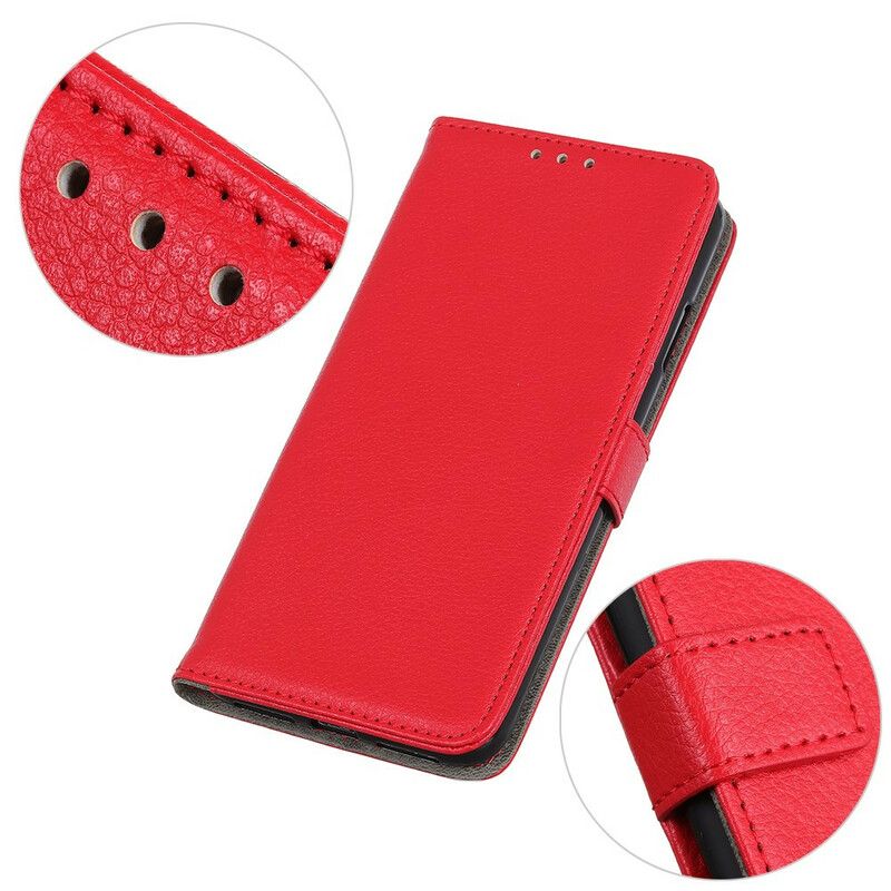 Flip Cover Samsung Galaxy A52 4G / A52 5G / A52s 5G Traditionelt Litchi