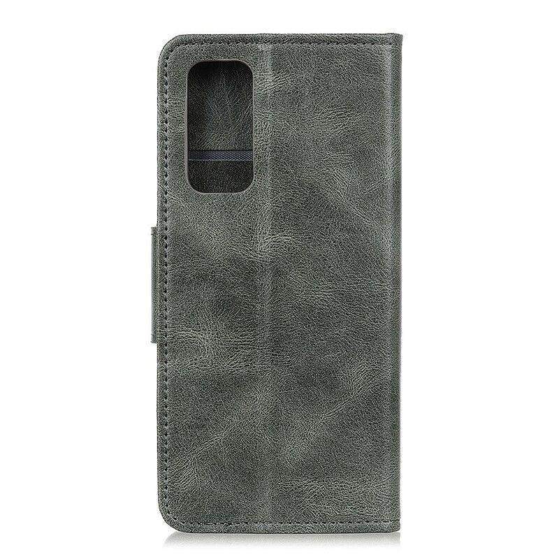 Flip Cover Samsung Galaxy A52 4G / A52 5G / A52s 5G Vendbar Lædereffekt Med Lås