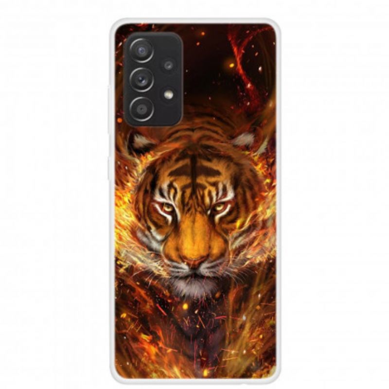 Mobilcover Samsung Galaxy A52 4G / A52 5G / A52s 5G Fleksibel Tiger