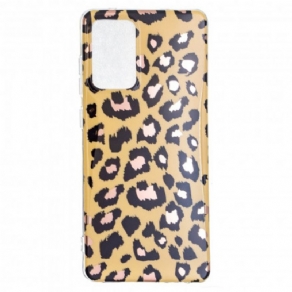 Mobilcover Samsung Galaxy A52 4G / A52 5G / A52s 5G Marmor I Leopardstil