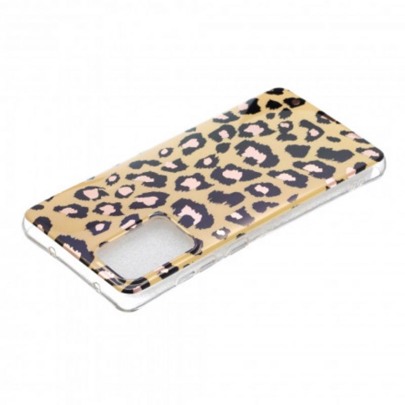 Mobilcover Samsung Galaxy A52 4G / A52 5G / A52s 5G Marmor I Leopardstil