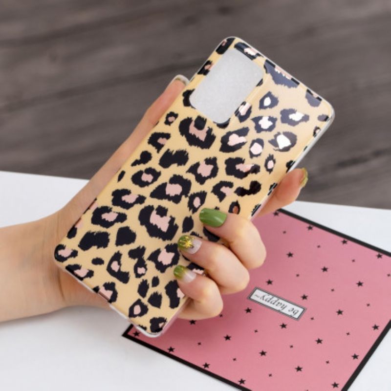 Mobilcover Samsung Galaxy A52 4G / A52 5G / A52s 5G Marmor I Leopardstil