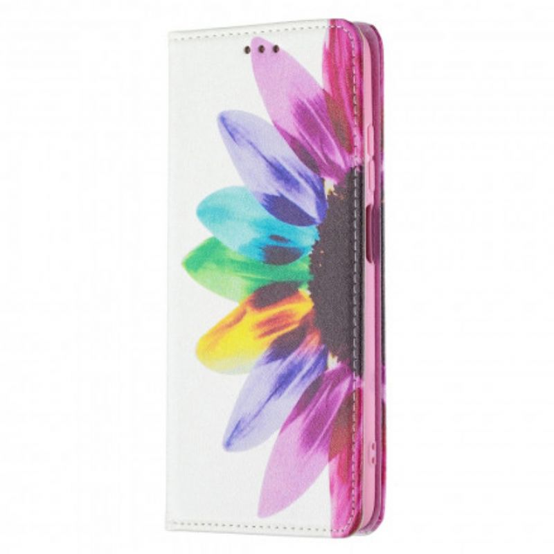 Cover Xiaomi Redmi 10 Flip Cover Akvarelblomst