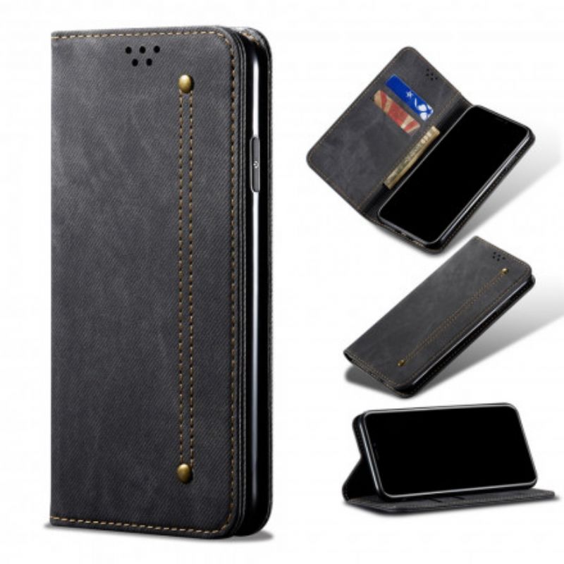 Cover Xiaomi Redmi 10 Flip Cover Denimstof