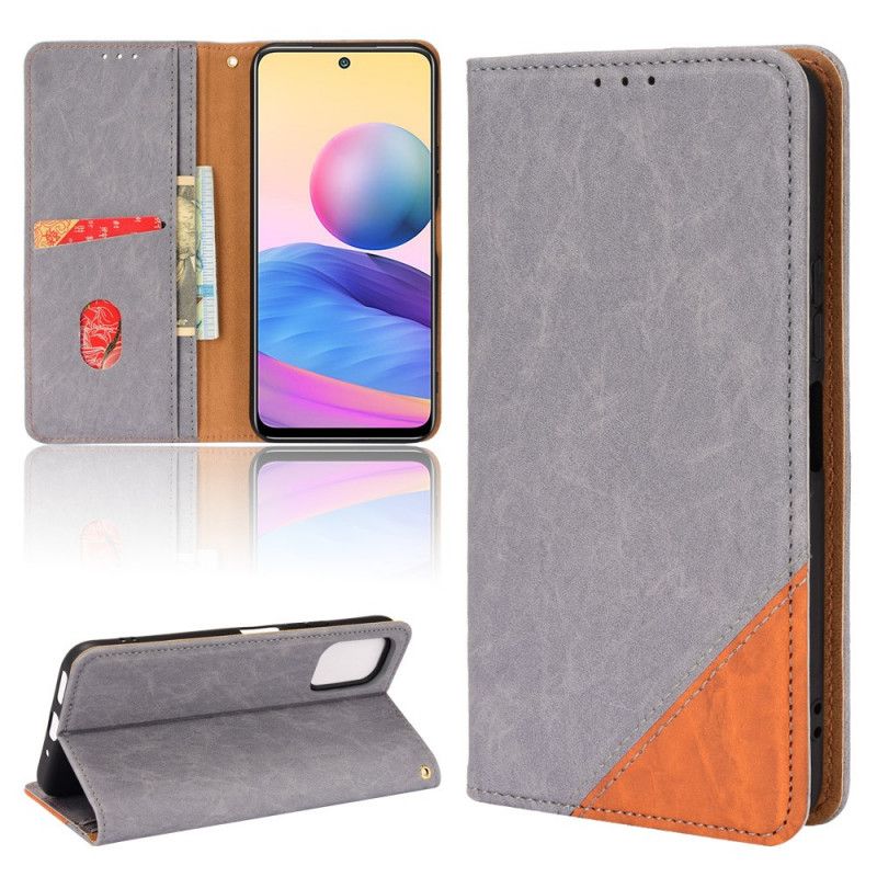 Cover Xiaomi Redmi 10 Flip Cover Farvet Trekant