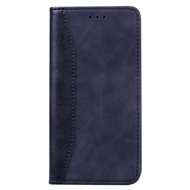 Cover Xiaomi Redmi 10 Flip Cover Tofarvet Business Lædereffekt