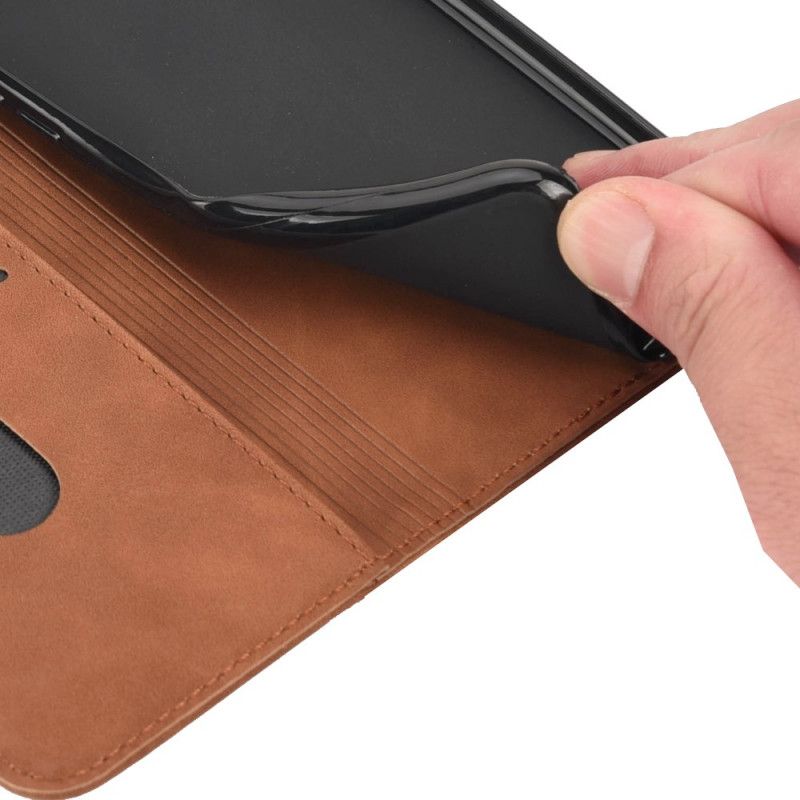 Cover Xiaomi Redmi 10 Flip Cover Tofarvet Business Lædereffekt