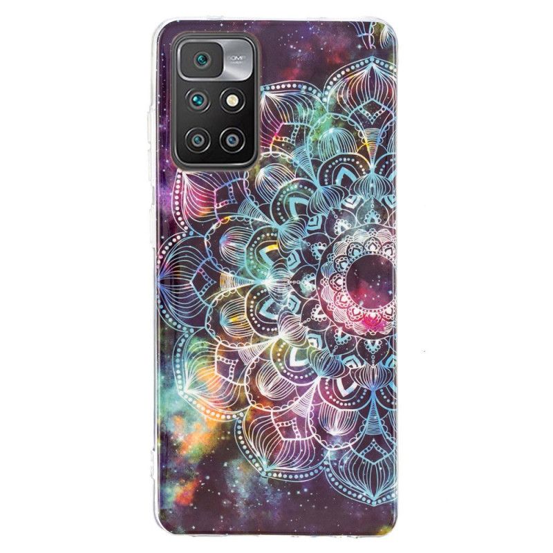 Cover Xiaomi Redmi 10 Fluorescerende Farverig Mandala