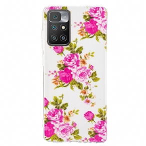 Cover Xiaomi Redmi 10 Fluorescerende Frihedsblomster