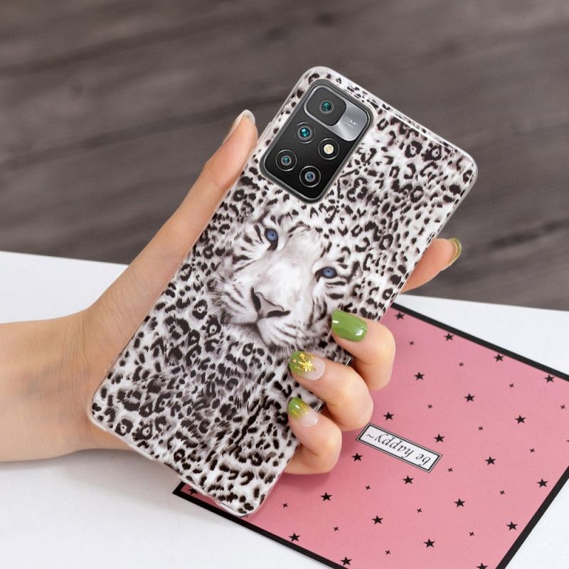 Cover Xiaomi Redmi 10 Fluorescerende Leopard