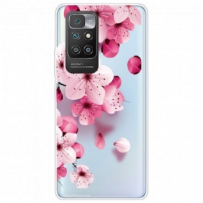 Cover Xiaomi Redmi 10 Små Lyserøde Blomster