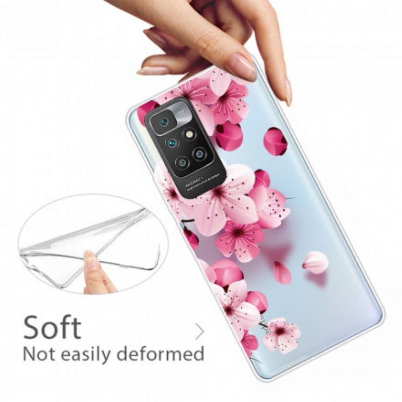 Cover Xiaomi Redmi 10 Små Lyserøde Blomster