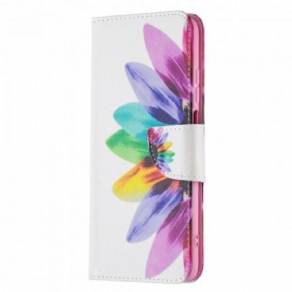 Flip Cover Xiaomi Redmi 10 Akvarelblomst