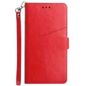 Flip Cover Xiaomi Redmi 10 Geo Y Design Læderstil