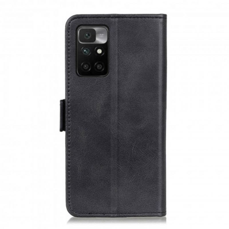 Flip Cover Xiaomi Redmi 10 Læder Cover Dobbeltklap