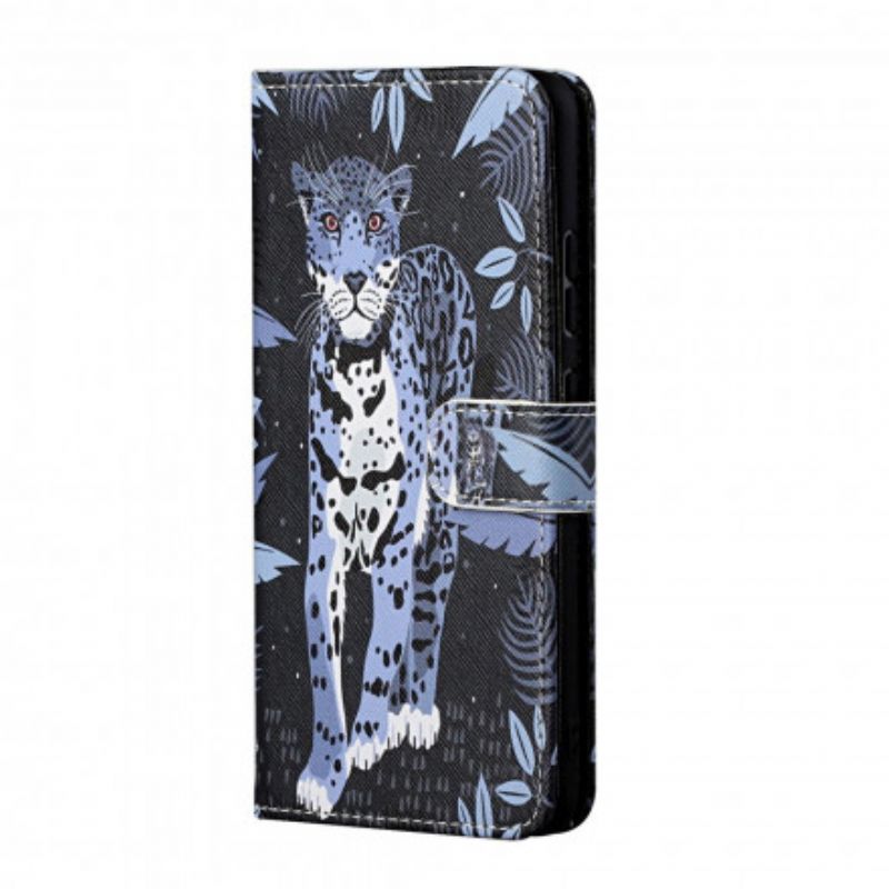 Flip Cover Xiaomi Redmi 10 Med Snor Thong Leopard