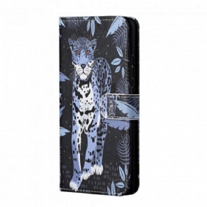 Flip Cover Xiaomi Redmi 10 Med Snor Thong Leopard