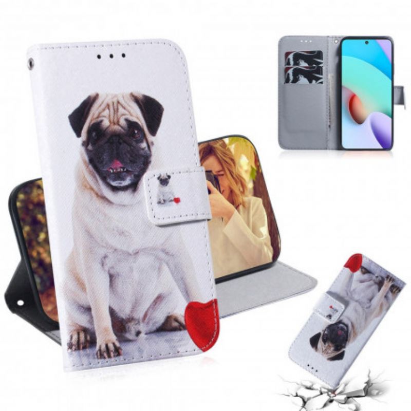 Flip Cover Xiaomi Redmi 10 Pug Dog