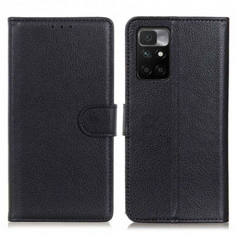 Flip Cover Xiaomi Redmi 10 Traditionelt Kunstlæder