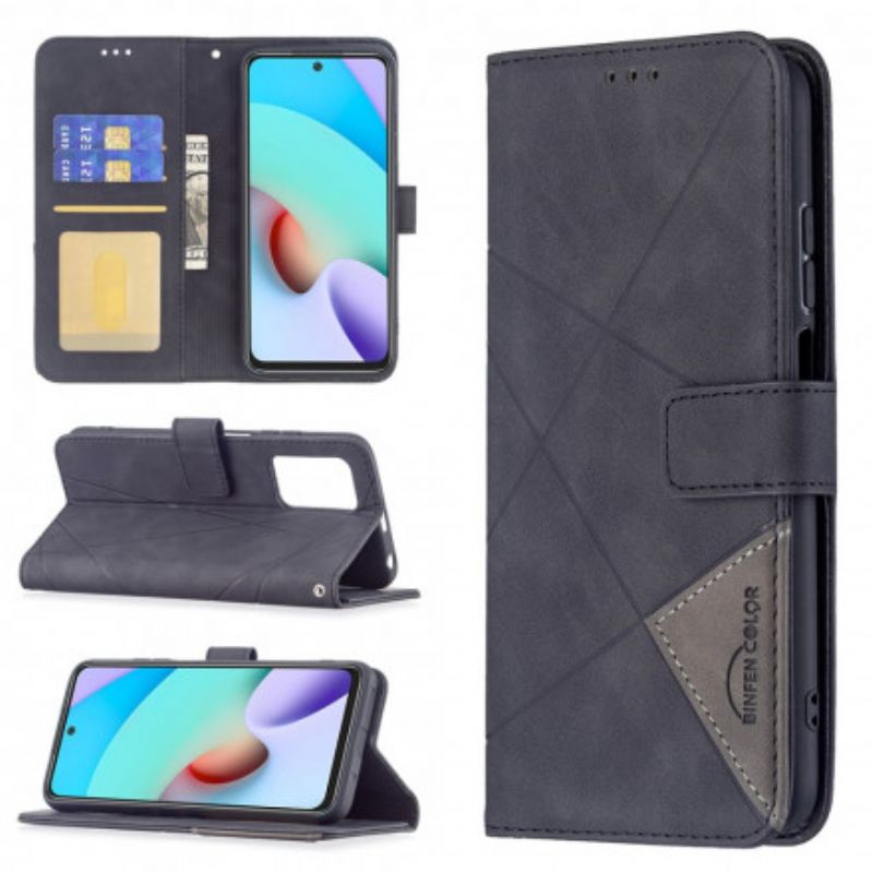 Flip Cover Xiaomi Redmi 10 Trekant Binfen Farve