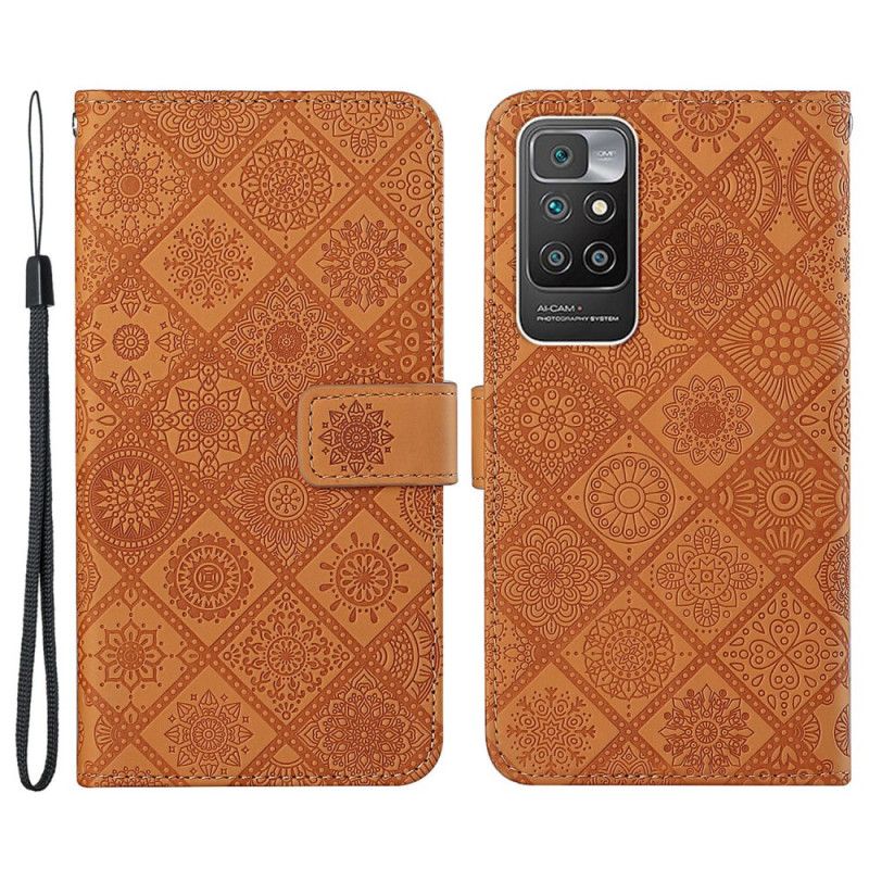 Flip Cover Xiaomi Redmi 10 Væppemønster