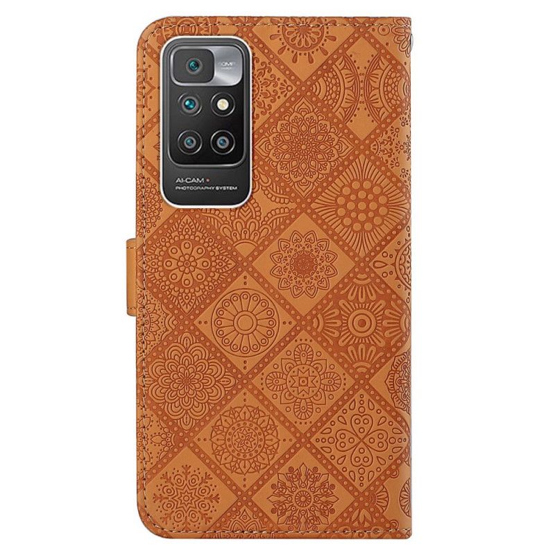 Flip Cover Xiaomi Redmi 10 Væppemønster