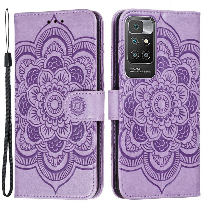 Læder Cover Xiaomi Redmi 10 Fuld Mandala