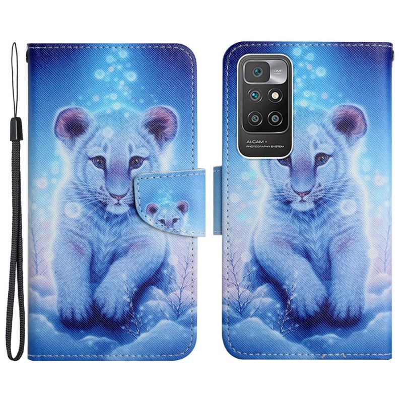 Læder Cover Xiaomi Redmi 10 Snetiger