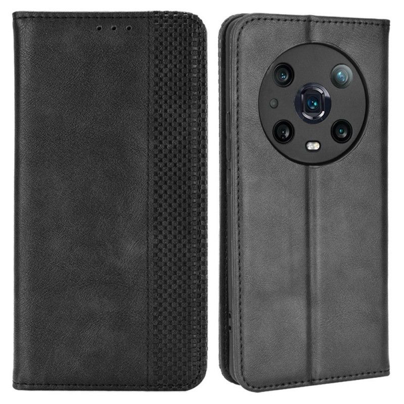 Cover Honor Magic 4 Pro Flip Cover Stylet Læderstil