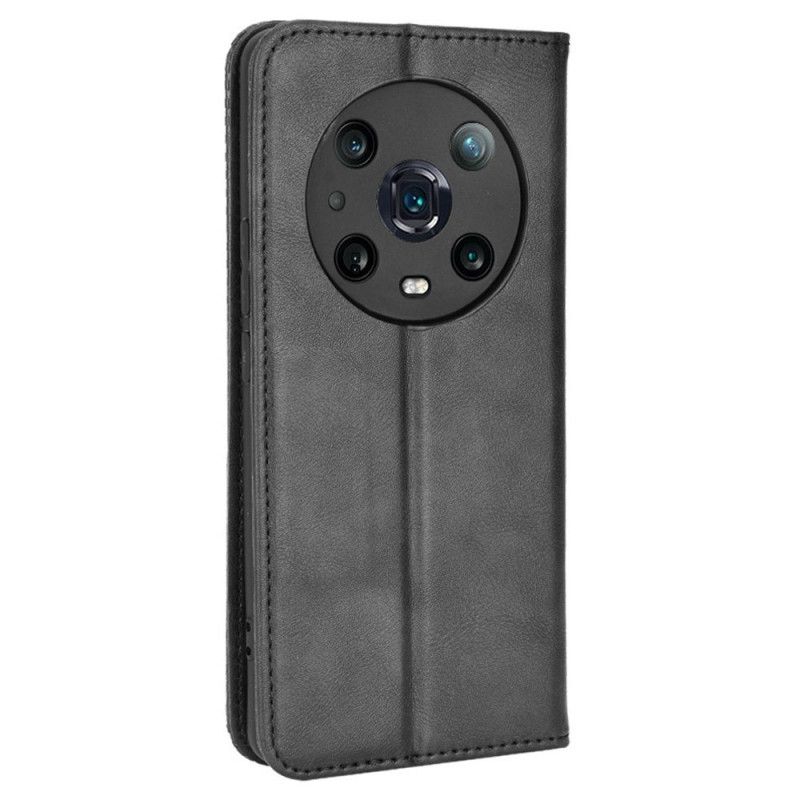 Cover Honor Magic 4 Pro Flip Cover Stylet Læderstil