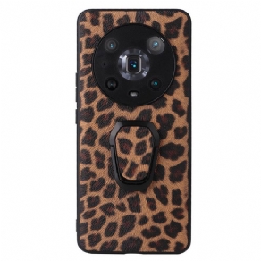 Cover Honor Magic 4 Pro Leopard Med Ringstøtte