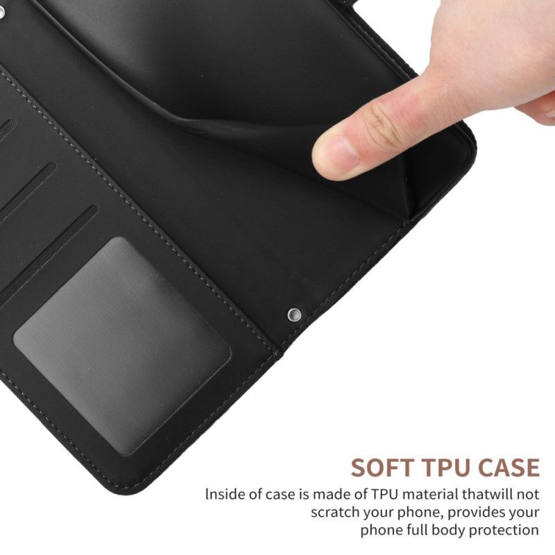 Flip Cover Honor Magic 4 Pro Med Snor Thong Sommerfugle