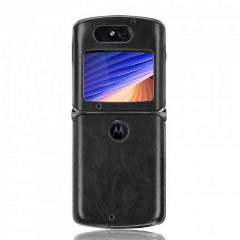 Cover Motorola Razr 5G Faux Læder Litchi