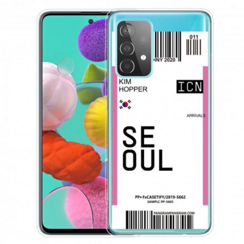 Cover Samsung Galaxy A32 4G Boardingkort Til Seoul