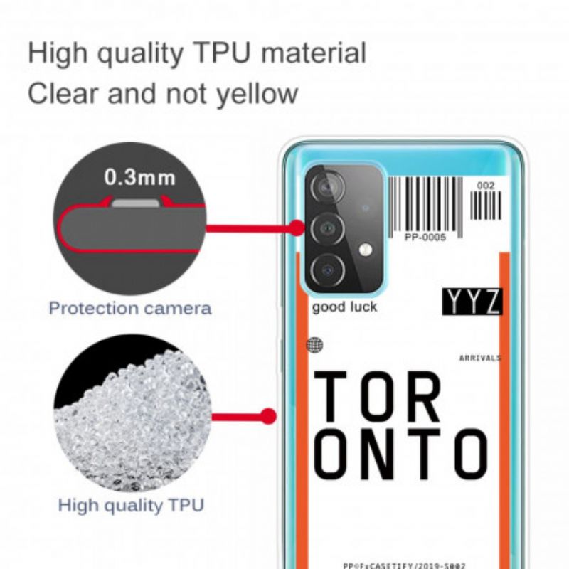 Cover Samsung Galaxy A32 4G Boardingkort Til Toronto