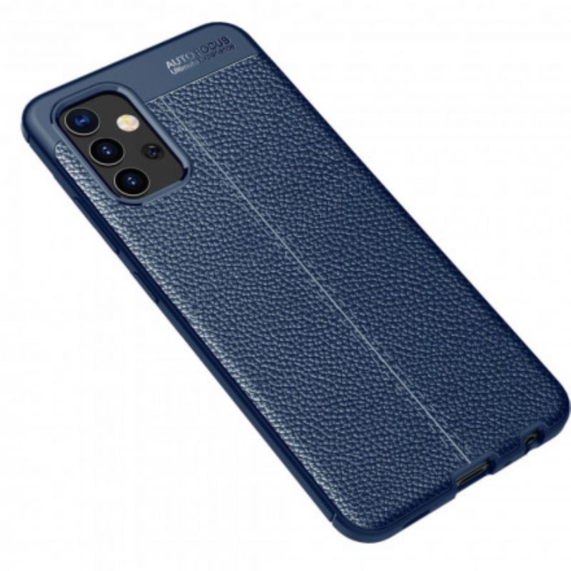 Cover Samsung Galaxy A32 4G Dobbelt Linje Litchi Lædereffekt